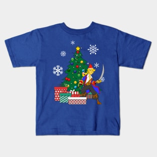 Guybrush Threepwood Around The Christmas Tree Kids T-Shirt